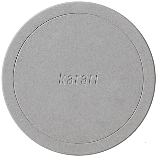 アネスティ 珪藻土 コースター ラウンド グレー 縦12×横12×高さ0.8cm karari 吸水 速乾 ピッチャー トレー HO2107