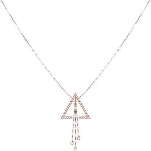 Miniatura 2 de Skyline Triangle Design Bolo - Collar de diamante ajustable con diseño de triángulo, disponible en amarillo de 14 quilates, oro rosa vermeil y plata