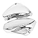 YDLMT 1 Pair Left Right Battery Fairing Side Covers for Suzuki Boulevard Voluisa C50 C50T C50B C50C VL800 VL400, Chrome (ABS Plastic)