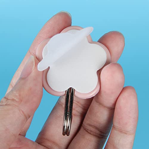 15 Pack Cute Flower Utility Hooks Wall Hangers Without Nails Self Adhesive Key Holder Wall Decor Dorm Command Hooks Stick On Wall Kitchen Bathroom Office Mixed Color #TOP3