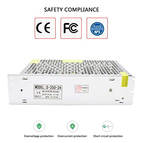 Alimentatore Switching DC 24V Convertitore Switching AC 110/220V a 24V 10A 240W per Strisce LED