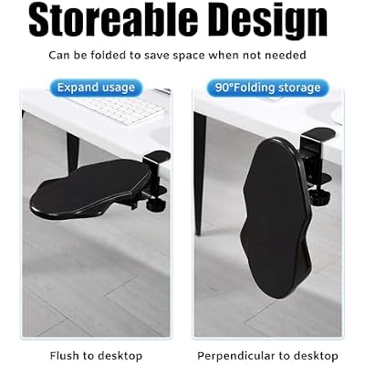 Computer Arm Support for Desk and Computer Tower Stand