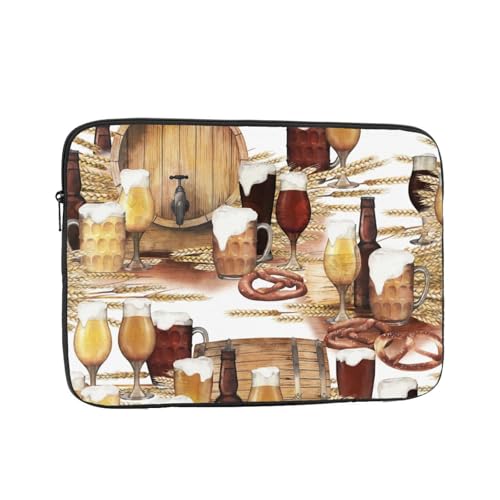 Pcケース Pc収納カバン 10 12 13 15 17インチ対応 ビールとワインの樽 耐衝撃撥水加工 ノートパソコン ケース 通勤 通学 旅行 出張 シンプル 通勤 通学 ビジネス おしゃれ かわいい 軽量 10 Inch
