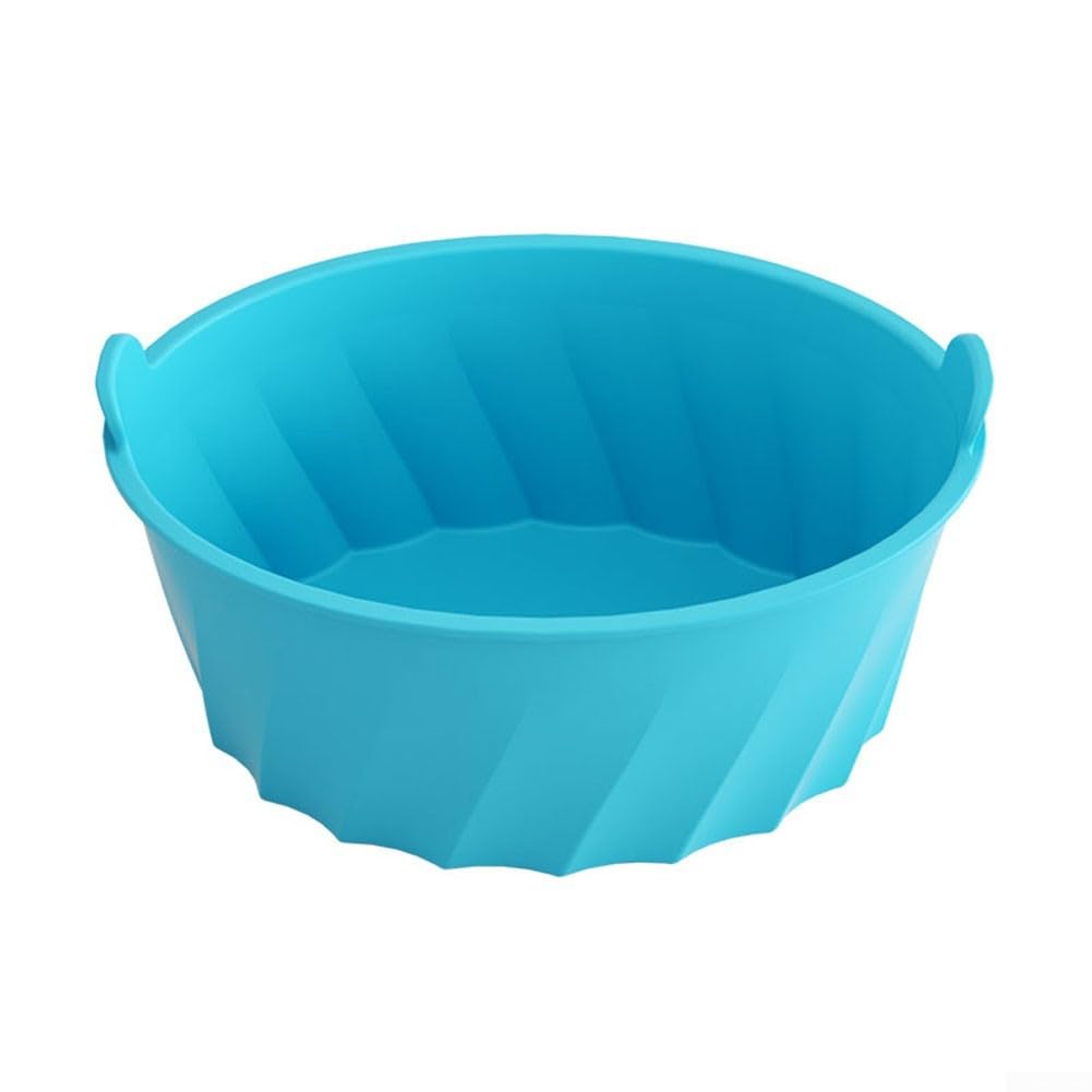 Reusable Silicone Slow Cooker Liner for 6-8 Quart Oval, High Resistant, Dishwasher Safe, Non- Insert(Blue)