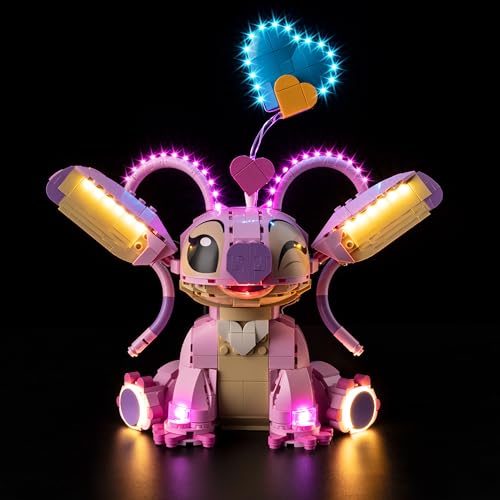 Kyglaring Led Licht Kompatibel mit Lego Angel - Lilo & Stitch 43257 Bausteine, LED Beleuchtungszubehör für das Lego Modellset 43257 (Kein Modell)