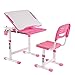 KIDOMATE Kids Height Adjustable Study Table with Auto Lock and Tiltable Desk