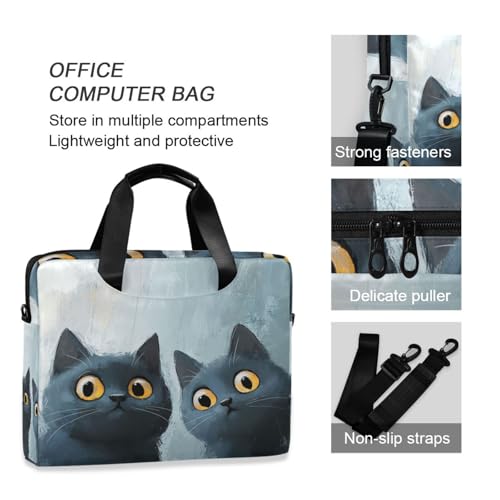 Funda para portátiles 15.6 pulg con diseño de gatos miniatura 6