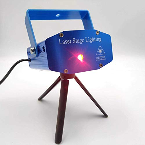 ABA Mini Laser Projector Stage Lighting Sound Activated Laser for Party and DJ Multicolour (Design Pattern)