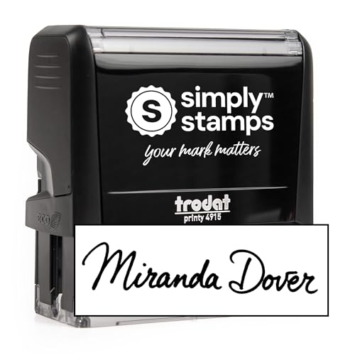 904 Custom Custom Signature Stamp - Self Inking - Your Choice of 7 Ink Colors! (Xtra Large)