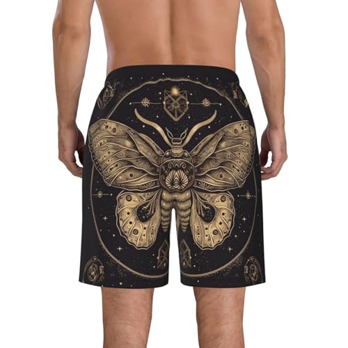 Men's Swim Trunks Quick Dry Board Shorts Mens Bathing Suit Swimsuits Moth Beach Shorts with Pockets4