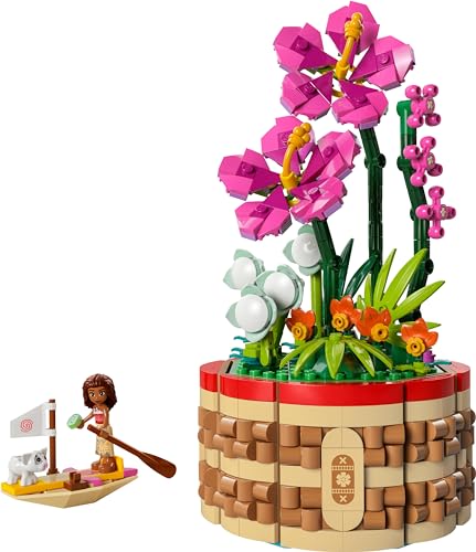 Image of LEGO ǀ Disney Moana's Flowerpot Buildable Flower Toy 43252 Building Blocks Toys for 9+ Gift for Boys and Girls