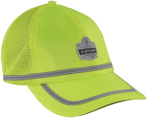 High Visibility Reflective Baseball Cap - ANSI Safety Certified | Neon Black Unisex Cap For Work & Outdoor