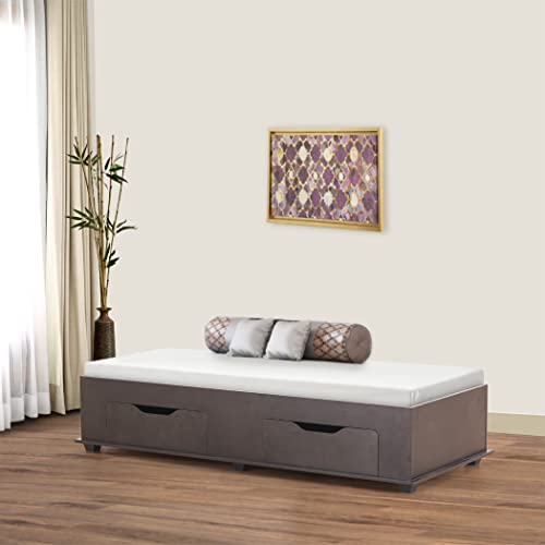 Image of Home Centre Helios Arvis Diwan Single Bed - Wenge (Engineered Wood)