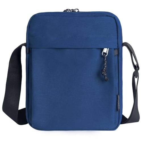 Shoulder Bag Water Repellent Durable Crossbody Bag with Reflective Zipper Rope and Soft Strap for Adult