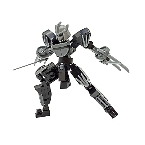 Black Samurai Mecha Figure Building Kit MOC Model Toys Blocks