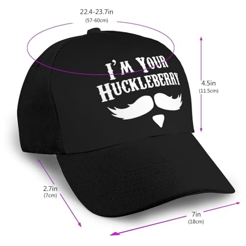 I'm Your Huckleberry Bonnets Curved Brim Mesh Baseball Cap Casual Sun Hat Unisex2
