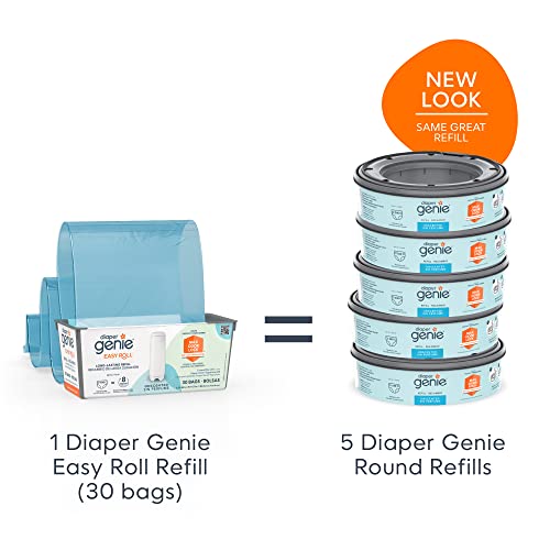 Diaper Genie I000381 Easy Roll Refill With 30 Bags | Lasts Up To 8 Months Or Holds Up To 1410 Newborn Diapers Per Refill thumb #5