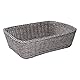 Vacchetti Polyrattan Korb grau rechteckig, mittel
