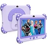 Ascrecem Kids Tablet Android 7 inch Toddler Tablet for Kids with WiFi Dual Camera Parental Control 32G ROM 128G Expand Children's Tablets with Kid Software Educational Games Ages 3 to 14 Years(Purple)