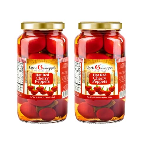 Uncle Giuseppe’s Giardiniera – 32 fl oz Jar – Italian-Style Pickled Vegetable Medley, Crisp & Zesty, All-Natural (Pack of 1)