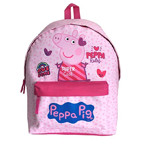 Peppa Pig - Mochila escolar para niñas, color rosa