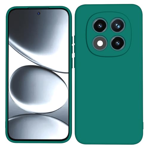 Image of Kapa Matte Protective Lens Flexible Back Cover for Redmi Note 15 Pro 5G | Slim Silicone with Soft Lining Shockproof Full Body Bumper Case (Green)