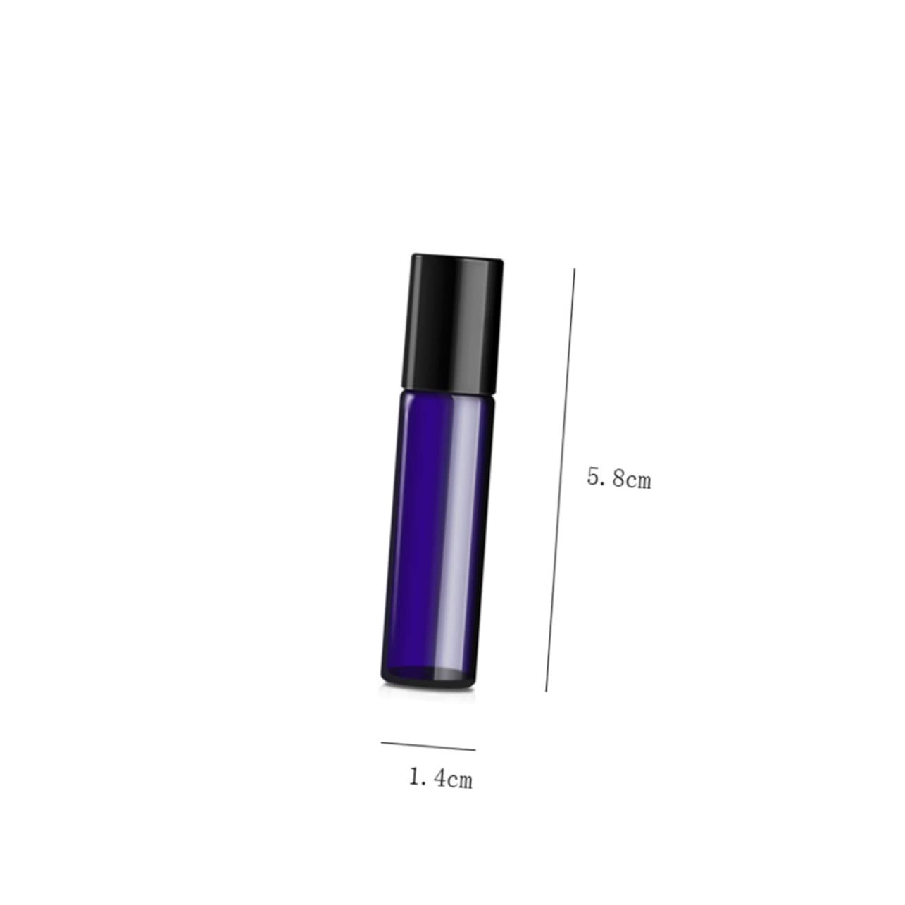 Didiseaon Set di 24 Bottiglie Roll-on in Vetro Blu da 5ml per Olio Essenziale, a Tenuta Stagna, per Viaggio la Cosmetica Personale