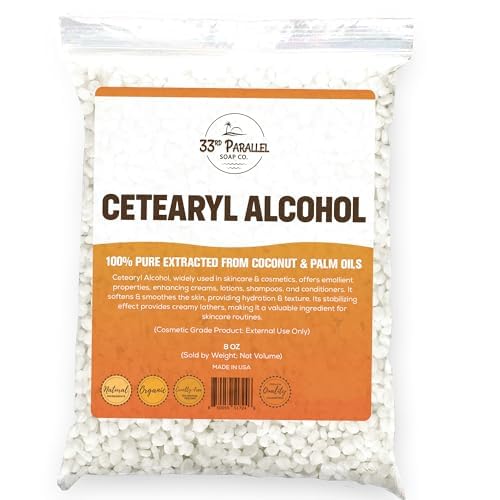 Amazon.com: CETEARYL Alcohol (8 oz) 100% Pure Extracted from Coconut ...
