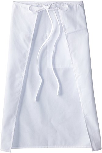 Chef Designs Mens Bistro Kitchen Aprons, White, 28W X 32L Us #TOP1