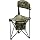 PORTAL Extra Large Quick Folding Tripod Stool with Backrest Fishing Camping Chair with Carry Strap