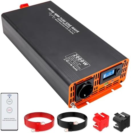 Inverter Giandel 2000W - Onda Modificata, 12V A 220V, Con Telecomando, Per Auto/camper