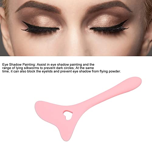 Wing Eyeliner Stencils,Silicone Eyeliner Eyeshadow Stencils Tail Spoon Flexible Eyebrow Pencil Stencil Eyeliners Template for Makeup(Pink) - Image 2