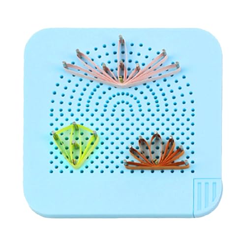 Tabla de tejer quilling, herramienta de papel con 20 agujas, guía de cuadrícula de Quilter's para doblar papel | Manualidades hechas a mano, herramienta de manualidades portátil