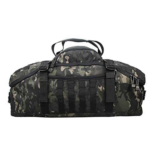 Gym Bag Duffle Bags Backpack Travel Duffel Bag With Weekend Overnight Bag For Outdoor,Tactical,Sports,Travel ,Camping, Hunting(Black Multicam, 24In-Medium) #TOP5