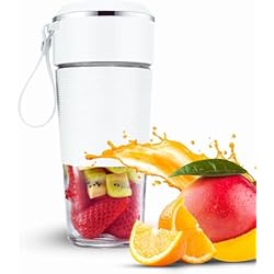 Licuadora Universal Vaso De Vidrio Licuadora de Vaso Portatil | 300ml, Vaso de Vidrio, Color Blanco Polar | Batidora de Vaso Individual | Licuadora para Zumos y Batidos | Licuadora para Verduras y Frutas | Batidora de Vaso Portatil