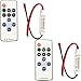 Produktbild LITAELEK 2pcs LED Streifen Controller LED Strip Dimmer Kontroller DC 5V-24V 5A Empfänger RF Wireless Remote LED Stripe Fernbedienung Regler für 2 polig Einfarbige COB LED Streifen und SMD LED Band