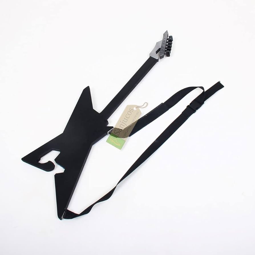 ギター　コスプレ小道具、舞台用小道具　※売れなければ少しづつ安くします Amazon.co.jp: 妖狐 ギター 黒金の輯 決戰！平安京 陰陽師 95CM