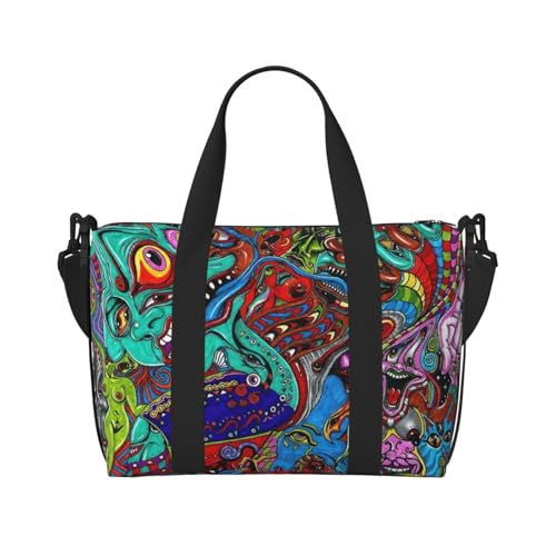 Sac de voyage polyvalent au motif abstrait inspirant pour s'évader