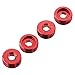 ARRMA Nut Front Hub Aluminum Red (4), ARAC9920