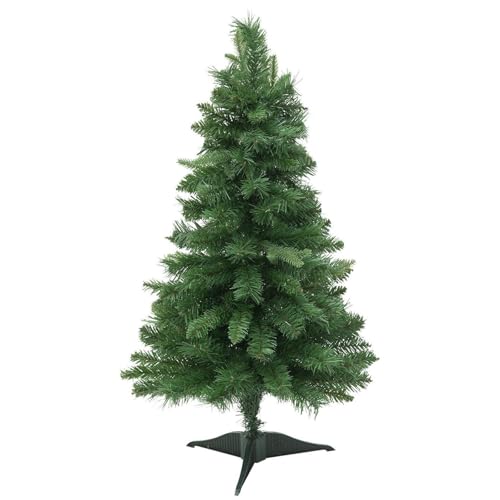 Árvore de Natal artificial, altura de 90 cm, material PVC, decoração de casa para Natal, com suporte de plástico, ornamento de Natal fácil montagem