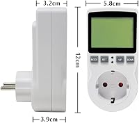 KETOTEK Energiafogyasztás Mérő Konnektor, Áramfogyasztás Mérő 11 Üzemmóddal, 3680W Teljesítménymérő LCD Kijelzővel 7
