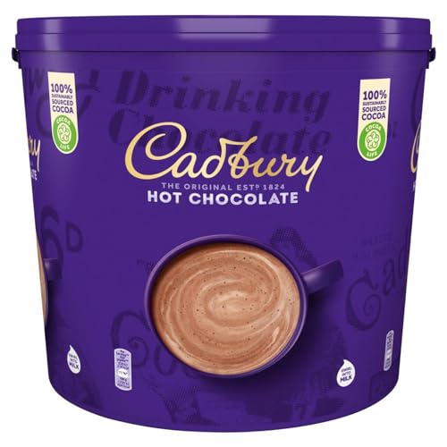 Cadbury Hot Chocolate, Premium Drinking Chocolate Mix for Rich and Creamy Hot Cocoa, Approximately 208 Servings, 5 kg (Pack of 1)