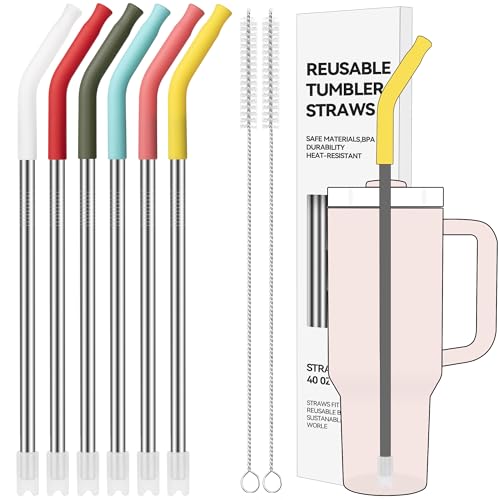 40 oz Straight Metal Straws for 40 oz Stanley Tumbler