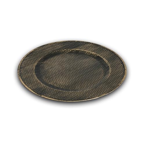 Sottopiatto Arpimex brushato gold colore bronzo in plastica 33cm