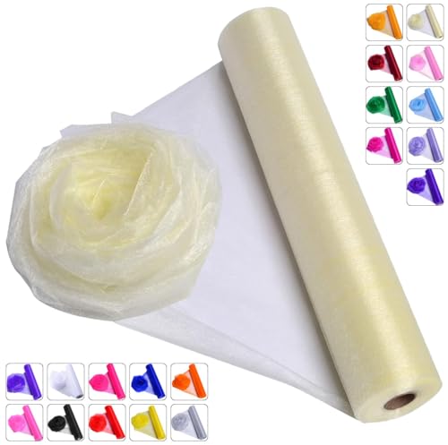 ICOSHOW Crystal Organza Fabric Tulle - 16