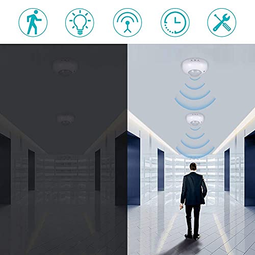 Motion Detector Switch, 110-240V 360 Degree Ceiling Occupancy Movement Sensor Light Switch, High Sensitive Pir Motion Sensor Switch For Led Lights Fluorescent Incandescent #TOP3