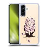 Head Case Designs Gatto Jacaranda Animali Selvaggi in Fiore Custodia in Gel [Protezione di Grado Militare] Compatibile con Samsung Galaxy A56 5G