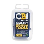 OB1 Sealant Smoothing Tools 4 Pack - Smooths Joints Faster & Easier - Removes surplus sealant whilst perfecting the angle of joints for a Professional Finish