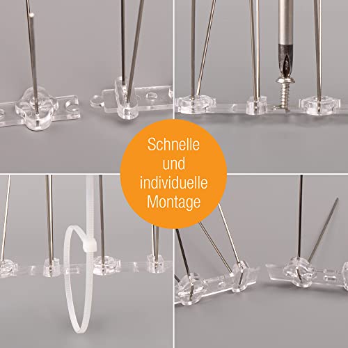 Taubenabwehr Amazy, 3 Meter, Vogelabwehr aus Edelstahl