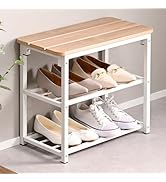 Amazon.co.jp: 山善(YAMAZEN) 玄関収納 玄関ベンチ ラック付き 玄関